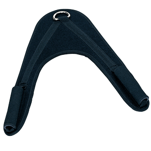Extra-wide padded harness protects the neck, shoulders, back and chest while you concentrate on your abs and obliques