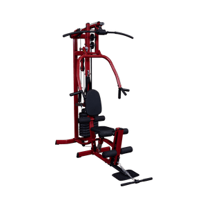 This home gym is a fully adjustable single-stack gym featuring a no cable-change design plus heavy-duty construction with 1.5†x 3.25†oval tubing, welded frame components, and sealed bearings.