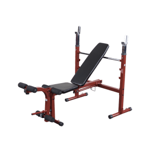 The Best Fitness Olympic Folding Bench is ideal for a variety of barbell and dumbbell exercises