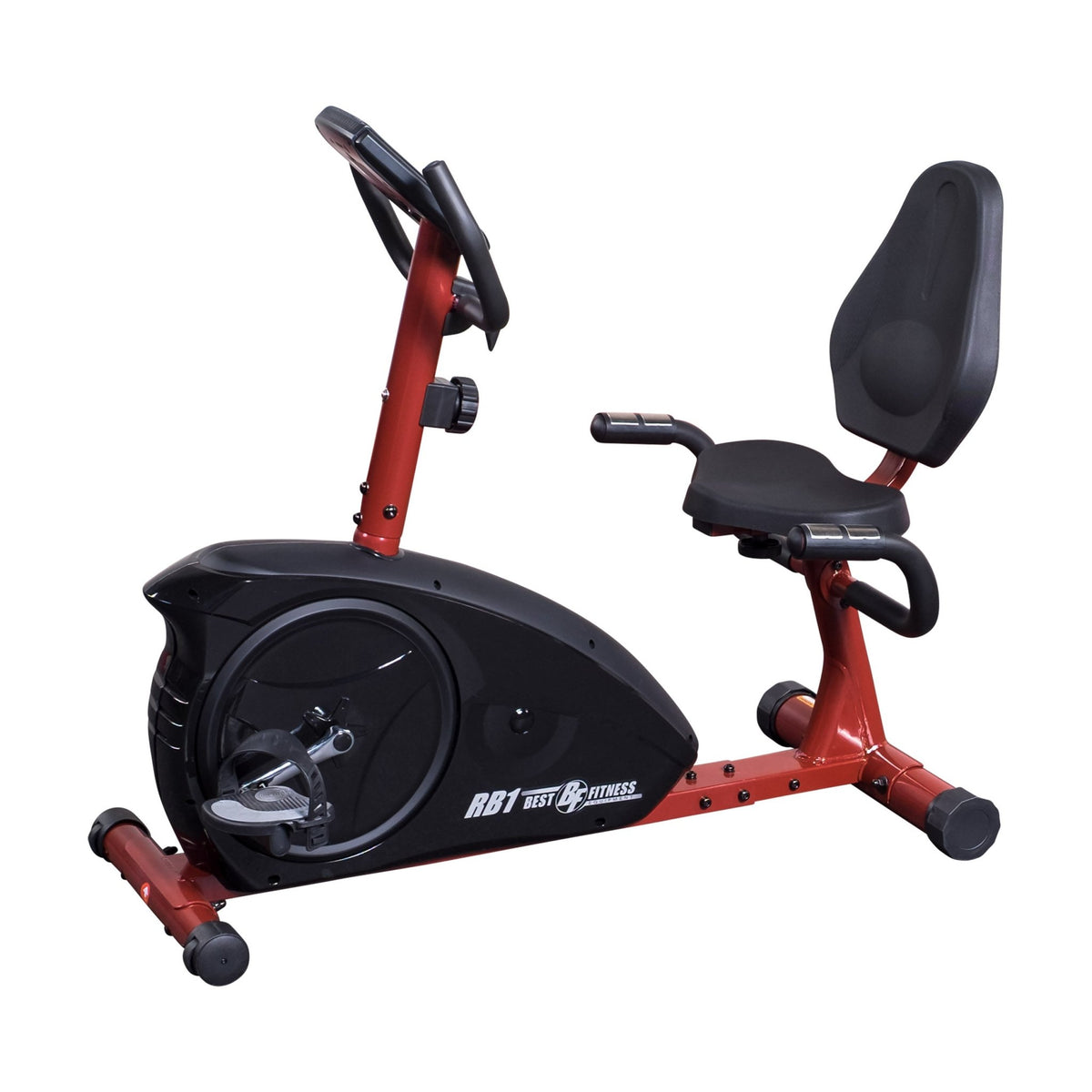 Body-Solid Best Fitness (BFRB1R) Recumbent Exercise Bike for Home - Indoor Workout Stationary Bike with LCD Display & Adjustable Magnetic Resistance Body-Solid