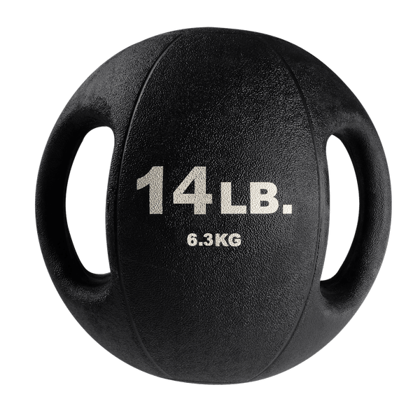 Body-Solid Tools 14lb. Dual Grip Medicine Ball