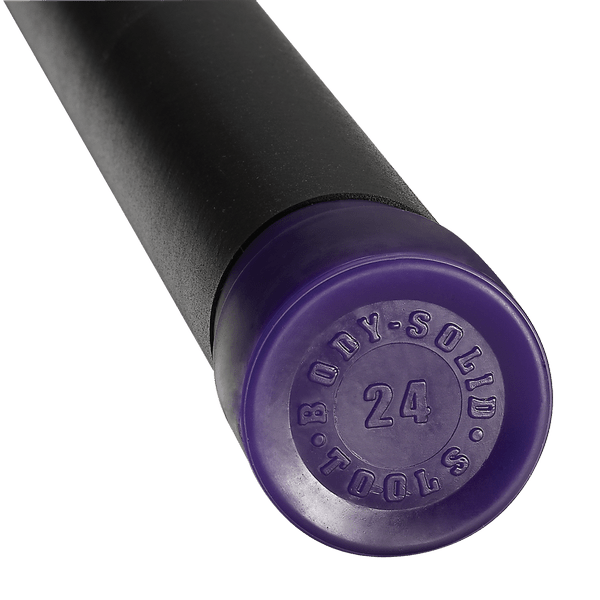 Body-Solid Tools 24lb. Fitness Bar - Dark Purple
24LB DARK PURPLE PADDED WEIGHTED BAR - Grip Diameter 1.50