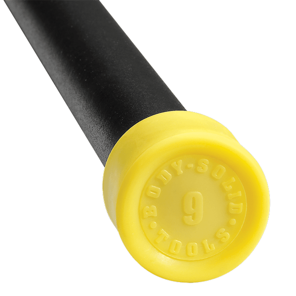 Body-Solid Tools 9lb. Fitness Bar - Yellow