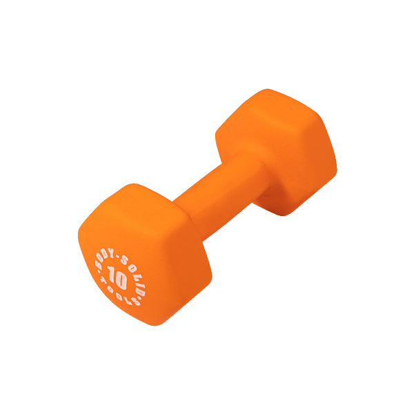 BSTND10 - 10 lb. Body-Solid Tools Neoprene Dumbbell - Body-Solid Body-Solid