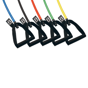 The BSTRTDA Resistance Tube Door Attachment combines with Body-Solid Tools Resistance Tubes to turn any room with a door into a multi-functional home gym