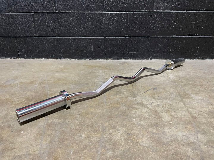 PureCraft Olympic EZ Curl Bar – 47.5" Chrome Finish (PCI-CURL47) Pure Craft Industries