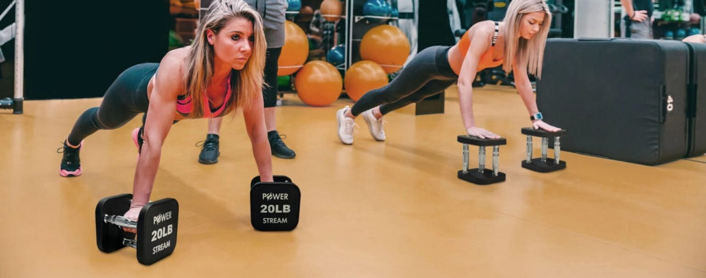 15-100 Square Dumbbell with 2 Racks
