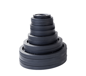 Virtually indestructible, all OPB Cast Iron Olympic Plates are machine bored for a precise fit. Black satin enamel finish for an exceptionally strong and durable product