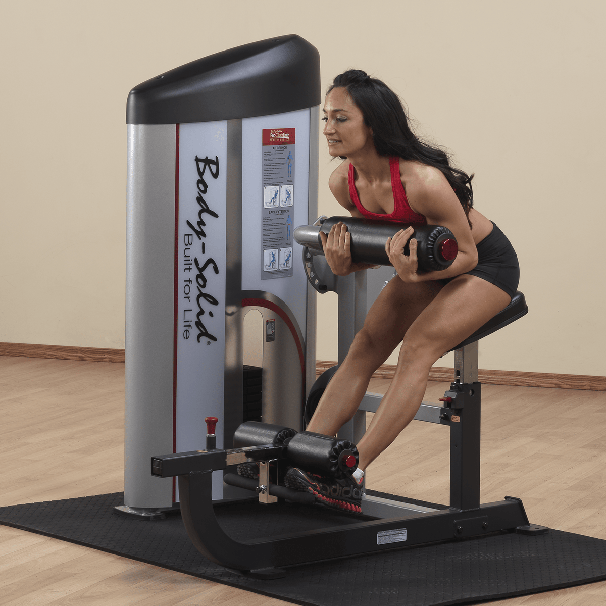 Body-Solid S2ABB-1 Pro Clubline Series II Ab and Back Machine with 160 Lb. Weight Stack for Home and Commercial Gym