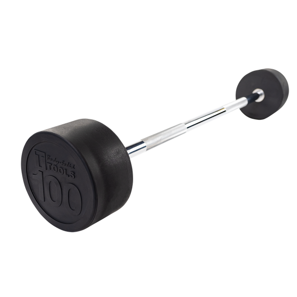 SBB100 - Rubber Coated Fixed Straight Barbell, 100lb Body-Solid
