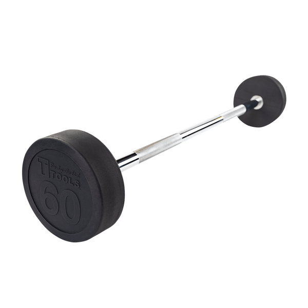 SBB60 - Rubber Coated Fixed Straight Barbell, 60lb Body-Solid