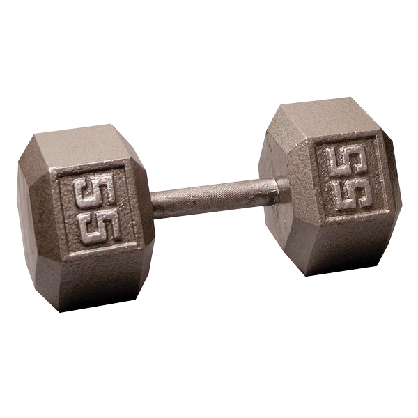 SDX55 - 55 Lb. Cast Iron Hex Dumbbell - Body-Solid Body-Solid