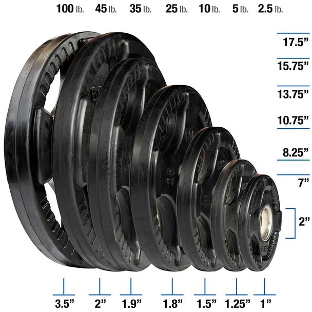 Body-Solid ORT2-5 Rubber Grip Olympic Plate – 2.5 lb. - Pure Craft Industries