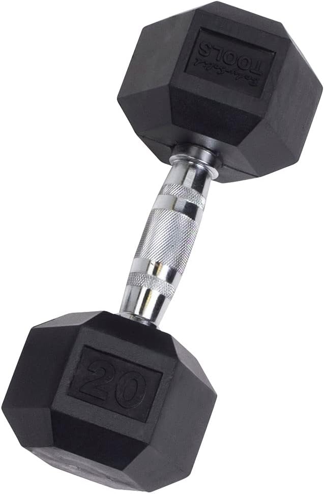 Body-Solid SDR20 Rubber Hex Dumbbell – 20 lb - Pure Craft Industries