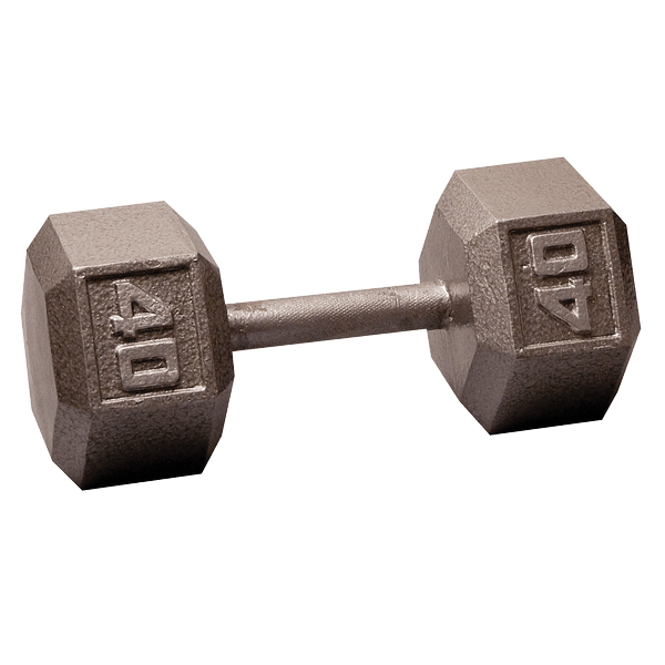 Body-Solid SDX40 40 lb Cast Iron Hex Dumbbell - Pure Craft Industries