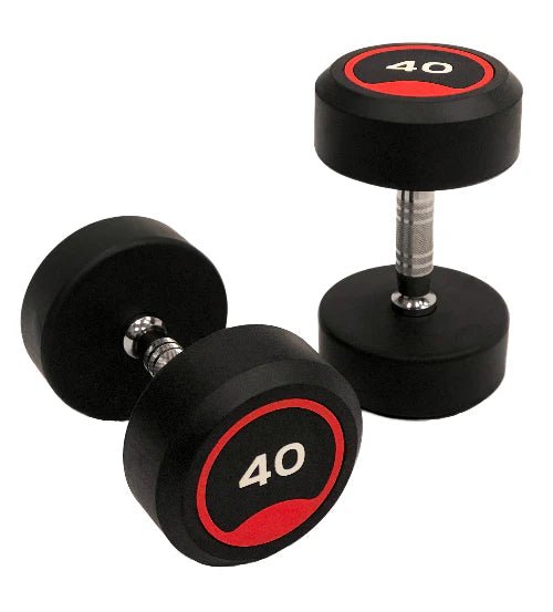 5LB-50LB Pro Style Rubber Dumbbell Set Pure Craft Industries