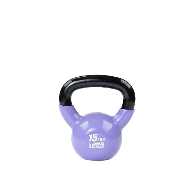KBV15 - 15 lb. Vinyl Dipped Kettlebells - Body-Solid - Pure Craft Industries