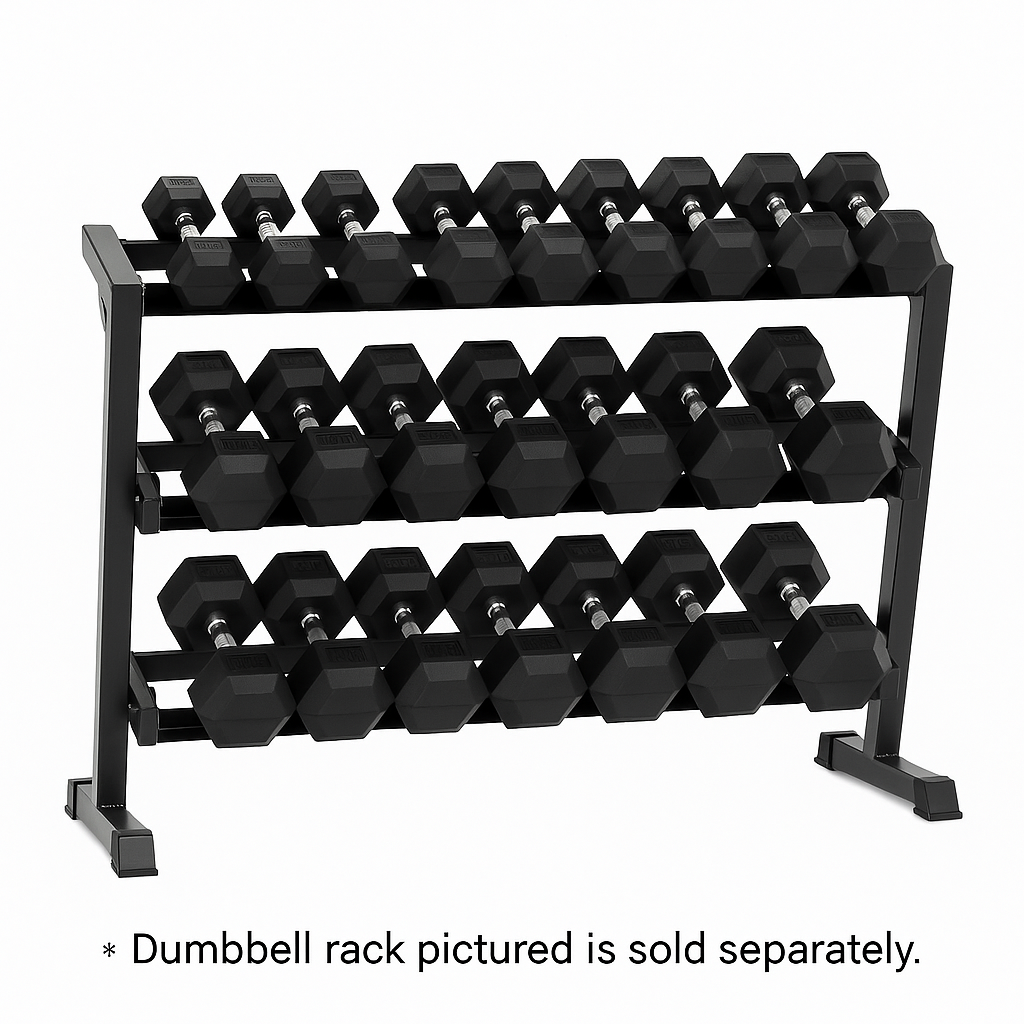 PureCraft 3-Tier Dumbbell Rack (Fits 5–50lb Hex Dumbbells) Pure Craft Industries