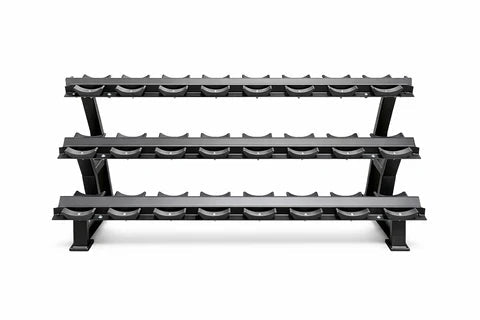 3 Tier 10 Pair Commercial Dumbbell Rack | Heavy-Duty Gym Rack - Pure Craft Industries