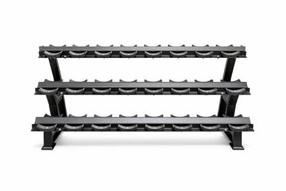 3 Tier 10 Pair Commercial Dumbbell Rack | Heavy-Duty Gym Rack - Pure Craft Industries