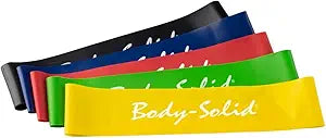 BSTBM-5PACK. Body Solid Tools Mini Bands for Workout Resistance Exercise & Physical Therapy Body-Solid