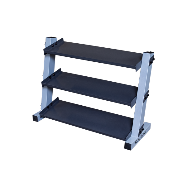3 Tier Horizontal 34" Vinyl or Neoprene Dumbell Rack