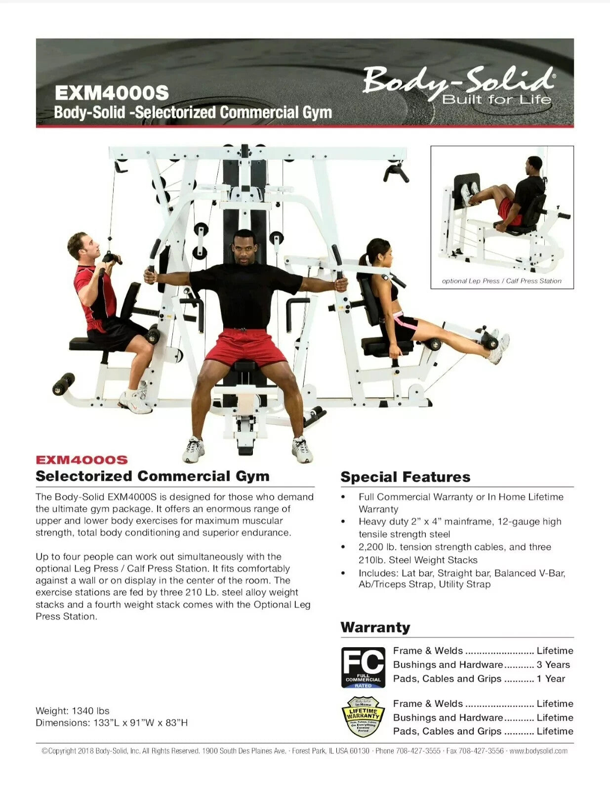 Body-Solid EXM4000S Home Gym