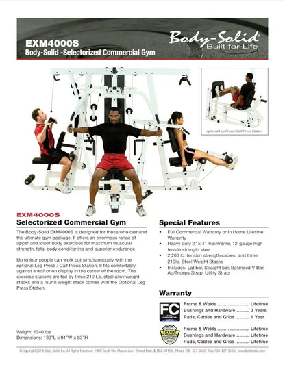 Body-Solid EXM4000S Home Gym