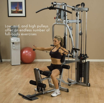 Body-Solid Powerline P2LPX Home Gym Equipment with Leg Press, Grey/Black