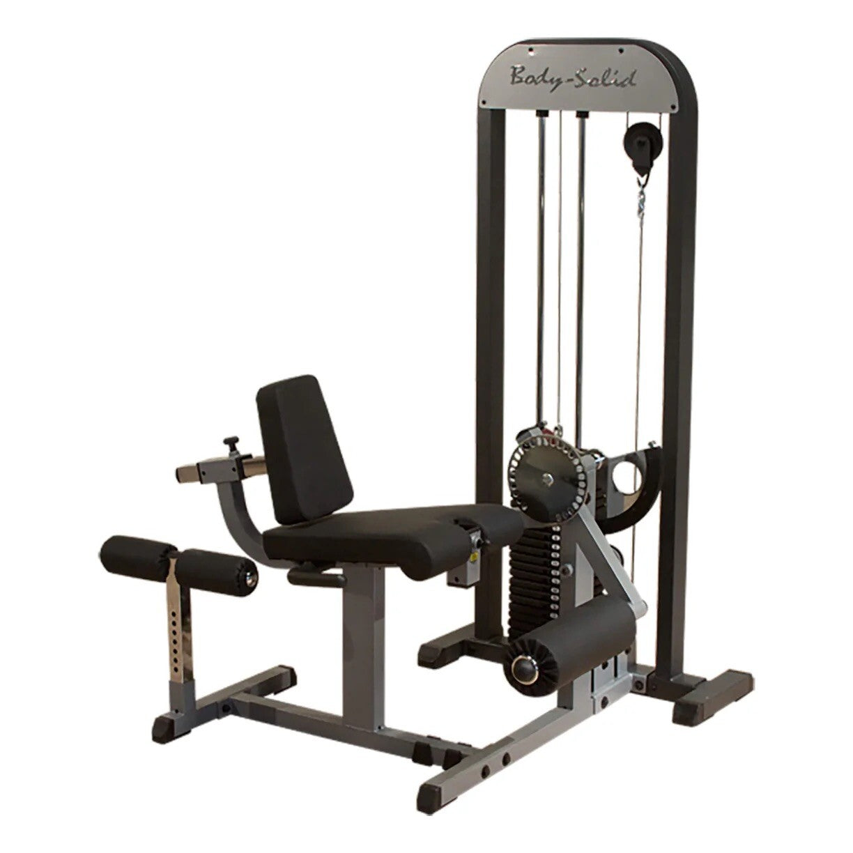Body Solid Leg Extension and Leg Curl Machine - Gray (GCEC-STK)