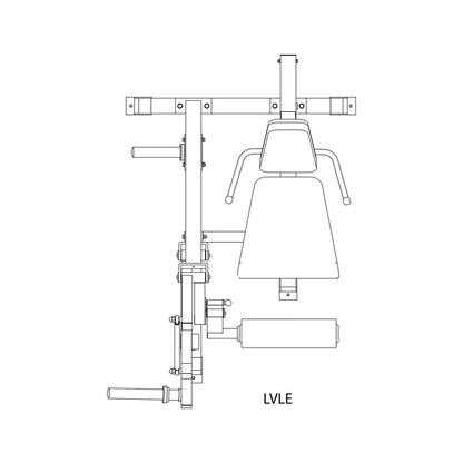 Body-Solid Leverage Leg Extension Plate Loaded Pro Clubline Commercial LVLE