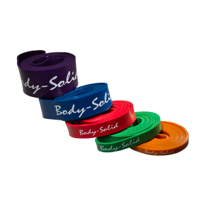 5 pack resistance bands, includes BSTB1,2,3,4,5 Body-Solid