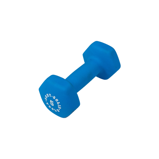 blue 5lb neoprene dumbell - [BSTND5] Body-Solid