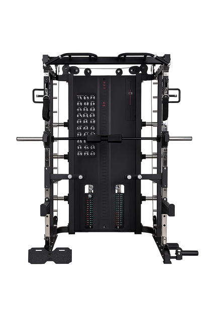 Pure Craft Pro Series Multi-Functional Smith Machine – All-in-One Trainer with Lat Seat Attachment (PCI-1028) Pure Craft Industries