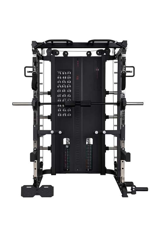 Pure Craft Pro Series Multi-Functional Smith Machine – All-in-One Trainer with Lat Seat Attachment (PCI-1028) Pure Craft Industries