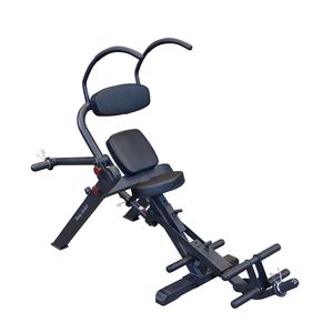 The Body-Solid GAB300B Semi-Recumbent Ab Bench is designed with a 5-position adjustable seat, a 5-position upper ab arm, and a 4-position lower ab leg support, allowing users of all sizes to customize the bench for a personalized workout experience.&nbsp;