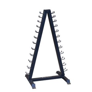 12 pair Vinyl, Neoprene Rack - BLACK - [GDR24B] Body-Solid