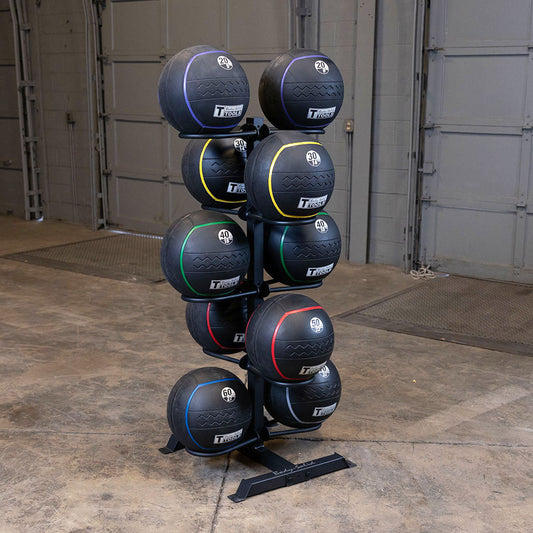 Wall Ball, Medicine Ball Rack Holds 10 Body-Solid