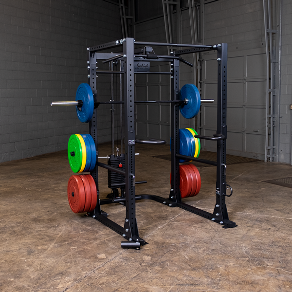 Body-Solid GPR400 Power Rack with 1000 Lb. Weight Capacity for Squats, Deadlifts, and Weightlifting Workout, Black Body-Solid