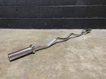 PureCraft Olympic EZ Curl Bar – 47.5" Chrome Finish (PCI-CURL47) Pure Craft Industries