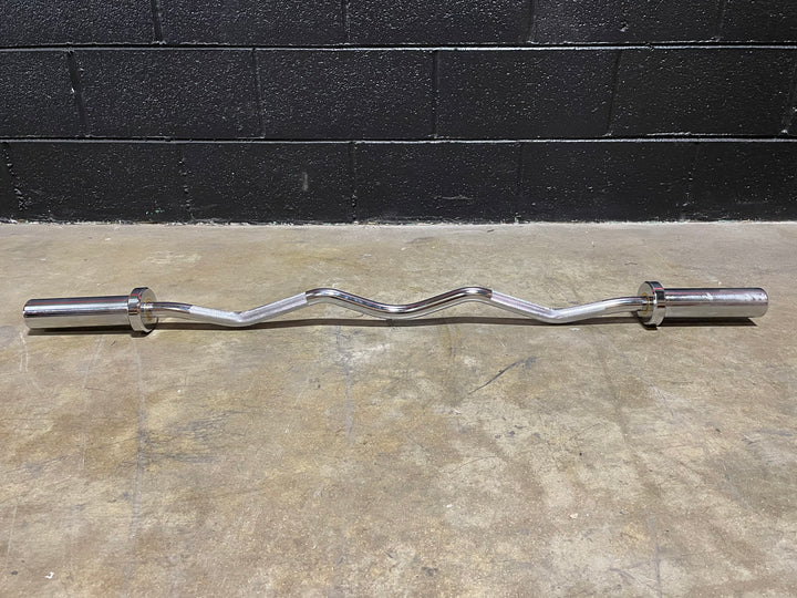 PureCraft Olympic EZ Curl Bar – 47.5" Chrome Finish (PCI-CURL47) Pure Craft Industries
