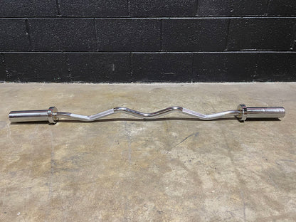 PureCraft Olympic EZ Curl Bar – 47.5" Chrome Finish (PCI-CURL47) Pure Craft Industries