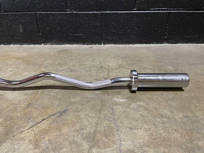 PureCraft Olympic EZ Curl Bar – 47.5" Chrome Finish (PCI-CURL47) Pure Craft Industries