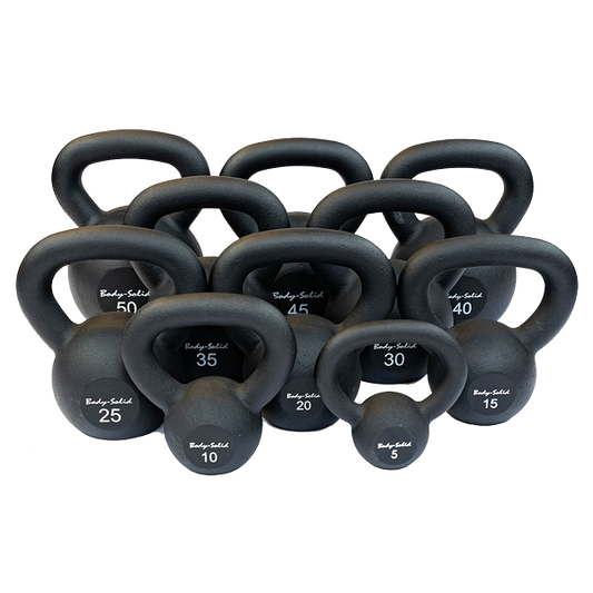 KBR40 - Iron Powder Coat Kettlebells 40 Pounds - Body-Solid Body-Solid