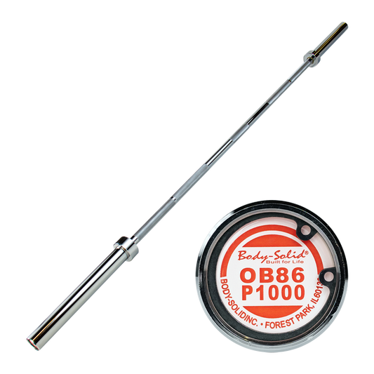 OB86P1000 - 7' P1000 Olympic Power Bar - Body-Solid Body-Solid