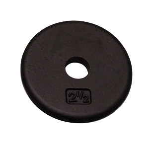 Black Standard Plate 2.5lb
