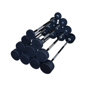 SBB20 - Rubber Coated Fixed Straight Barbell, 20lb Body-Solid