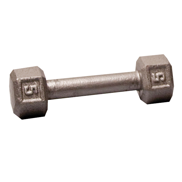 SDX5 - 5 Lb. Cast Iron Hex Dumbbell - Body-Solid Body-Solid