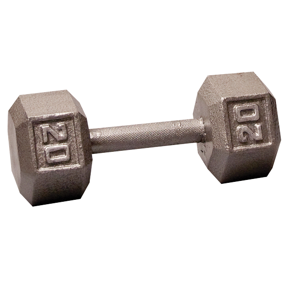 SDX20 - 20 Lb. Cast Iron Hex Dumbbell - Body-Solid-[SDX20] Body-Solid