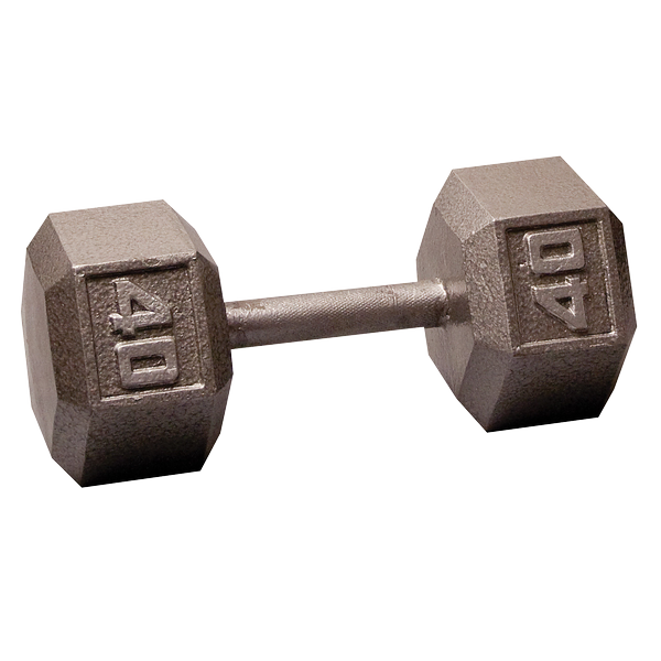 SDX40 - 40 Lb. Cast Iron Hex Dumbbell - Body-Solid Body-Solid